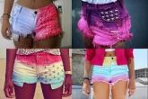 Shorts Jeans Coloridos