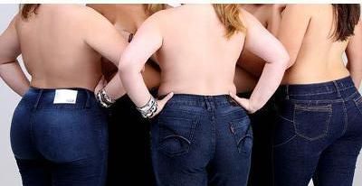 Calça jeans com elastano cintura media