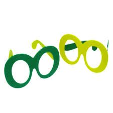 óculos verde e amarelo